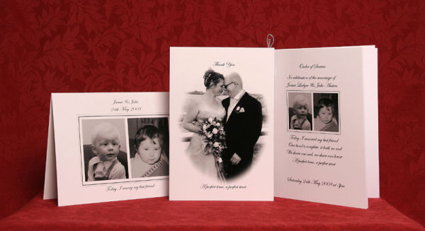 Invitation, Order of Service, Thank You Card